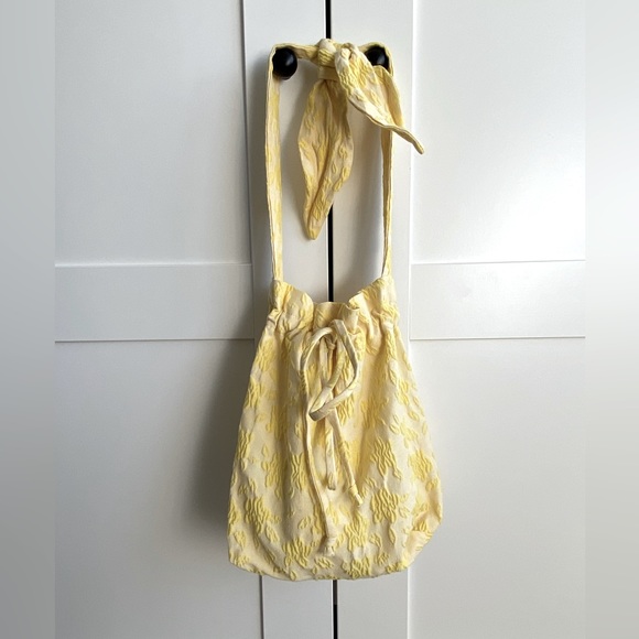 Handbags - Eliza Faulkner Mini Bunny Bag in Yellow Jacquard